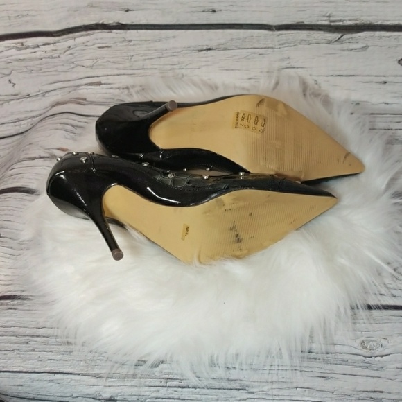 Michael Antonio studded pointed toe black heels size 7 - Picture 8 of 8